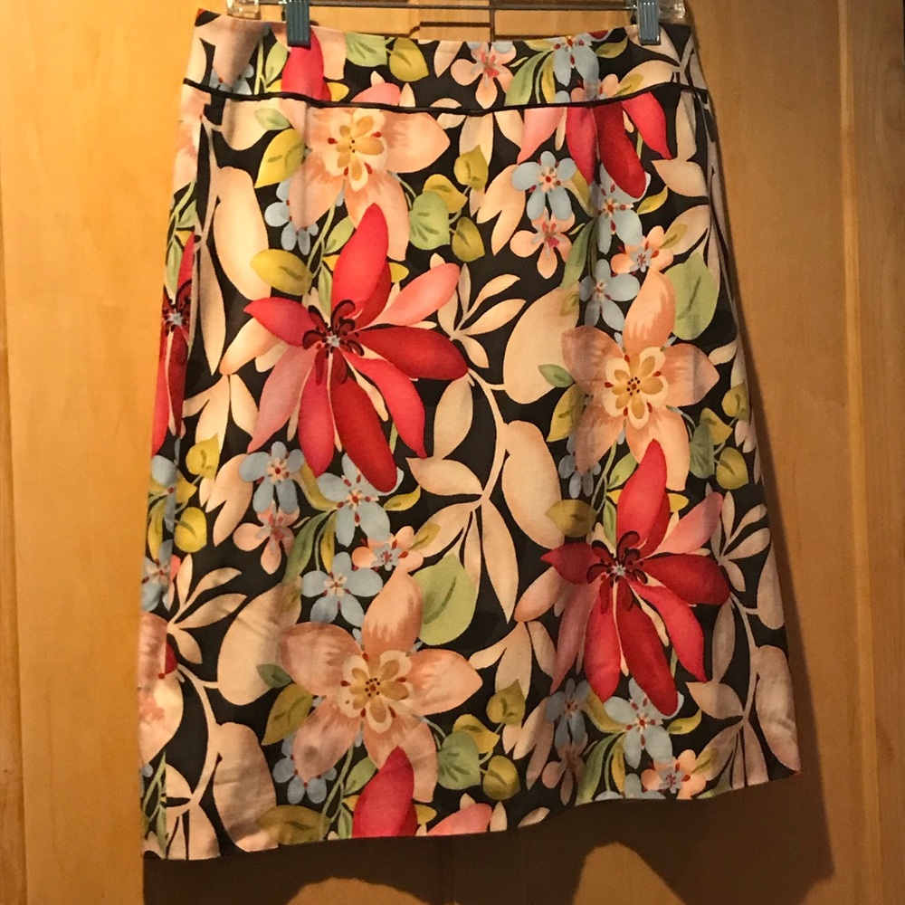 Talbots floral skirt